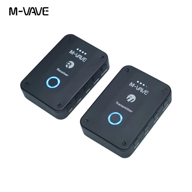 M-VAVE WP-9 Sistema de transmissão de monitoramento de retorno de ouvido sem fio de 2,4 GHz Receptor transmissor
