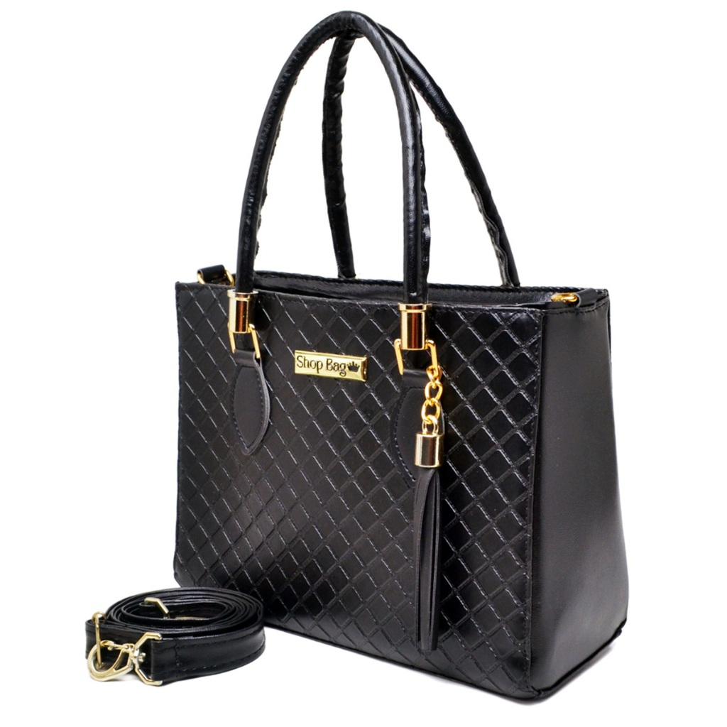 Bolsa Feminina Média ShopBag Matelado Alça Transversal
