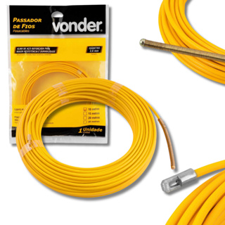 Passador de fios Sonda Para Cabos Elétricos Vonder 15m 20m 30m Com Alma de Aço em Oferta na Shopee