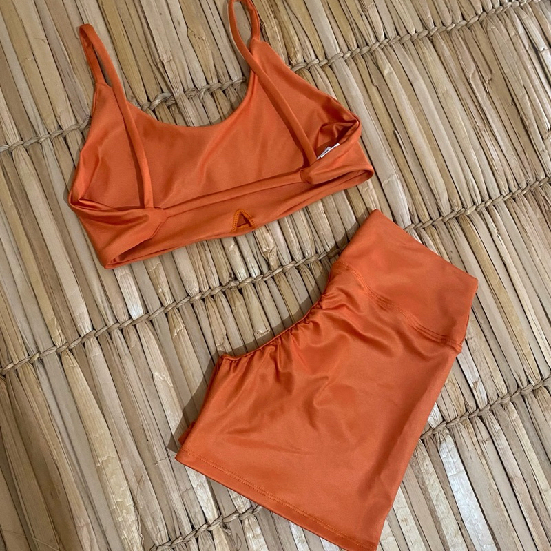 conjunto fitness de academia short empina bumbum zero transparência toque marcio