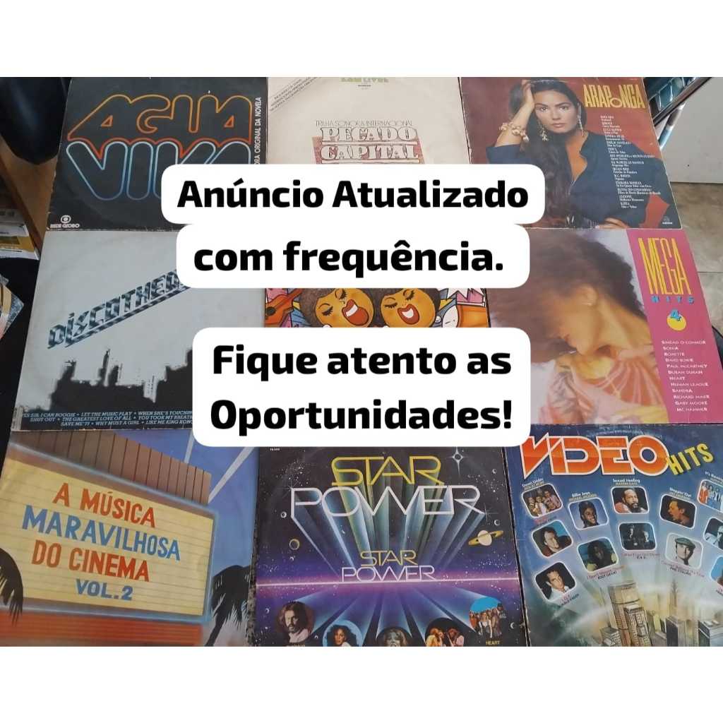 LP Disco de Vinil BARATO- COLETÂNEA, NOVELA, NACIONAL, INTERNACIONAL, TRILHA SONORA FILME, CINEMA, DISCOTECA EM GERAL