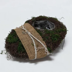 Vaso de Orquídea Natural Ninho de Pássaro Decoração Jardinagem - TV4057