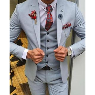 Ternos De Luxo Alta Costura Blazer Completo Calça Cabide Capa de Proteção em Oferta na Shopee