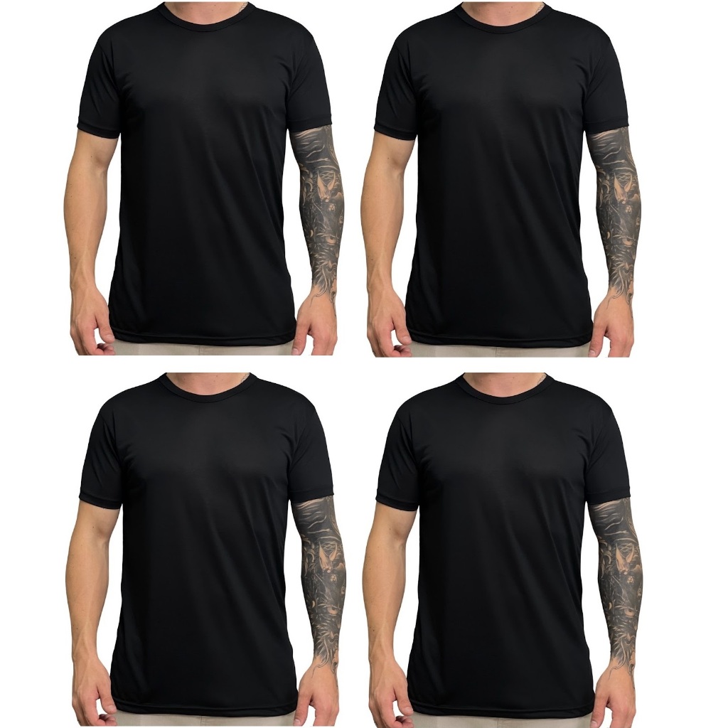 Camiseta Masculina 100% Poliester Leve Confortável Treino Musculação - P ao GG