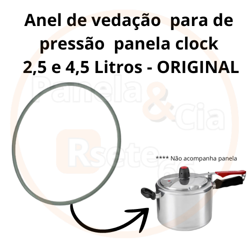 Anel de vedação para panela de pressão Clock 2,5 - 4,5 ORIGINAL