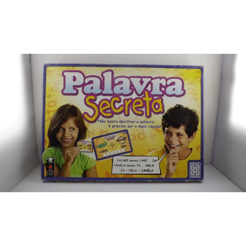 Jogo Tabuleiro Palavra Secreta Coleção Grow Semi Novo DJota