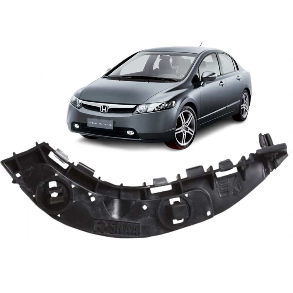Carrinho Guia Suporte Parachoque Dianteiro Honda New Civic 2006 Até 2011