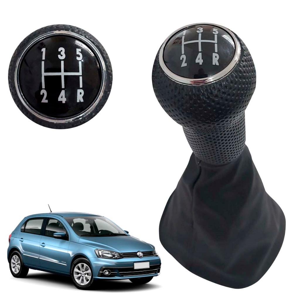 Bola de Cambio Aro Cromado Coifa Gol G4 2006 A 2014 Saveiro Parati G4 Manopla Pronta Entrega