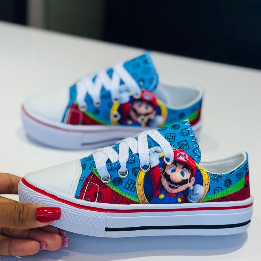 Tênis Infantil Casual Confortável Personagens Menino Menina em Oferta na Shopee
