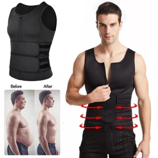 Cinta Modeladora Masculina Regata Redutora Medidas Zíper Compressão Faixa Ajustável ColeteQueima Gordura Melhora Postura em Oferta na Shopee