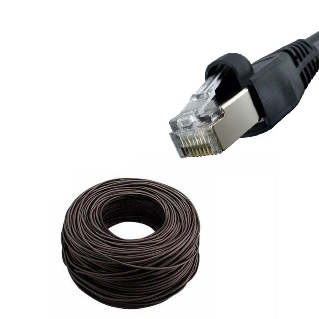 Cabo De Rede Cat6 70 Metros Patch Cord Utp Rj45 70m