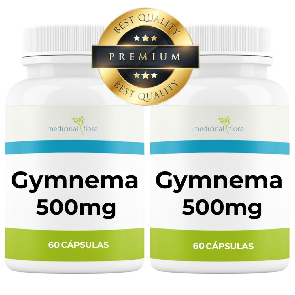 Kit 2 Potes Gymnema Sylvestre 500mg 60 Cápsulas Natural Original