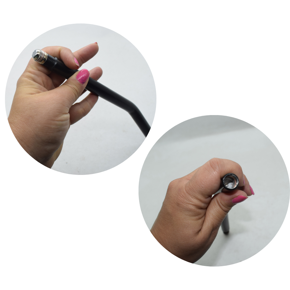 Prolongador Alongador da alavanca da Kombi curvado Longo, Rosca 12mm