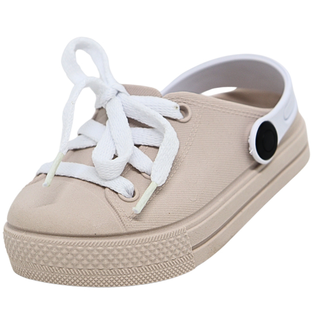 Babuche Tênis Infantil Unissex Com Cadarço Delicado Confortável  Look Casual Infantil