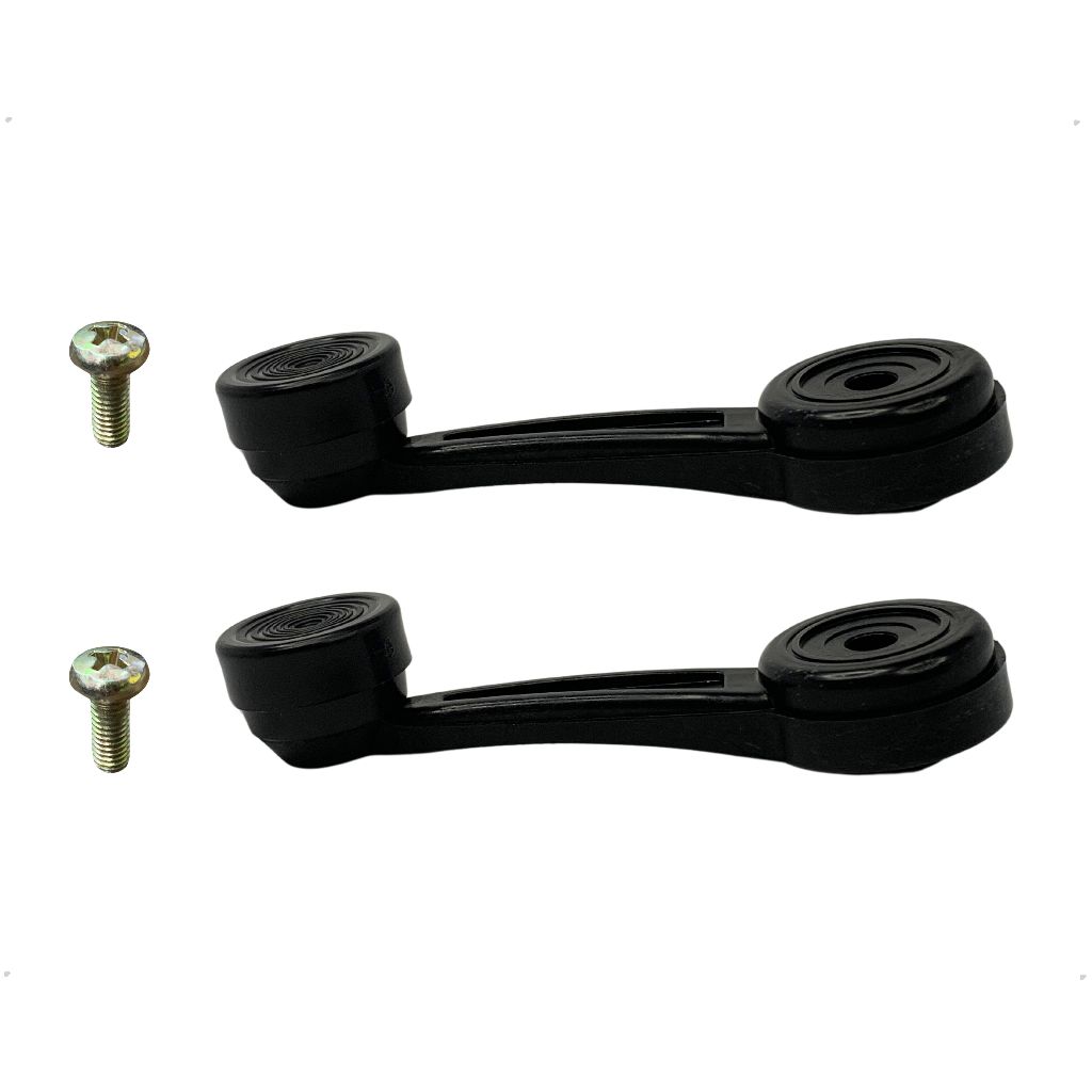 02 Manivela Regulagem Preta Vidro Porta Para Veículos Ford Avarento F100 F14000 Belina Corcel