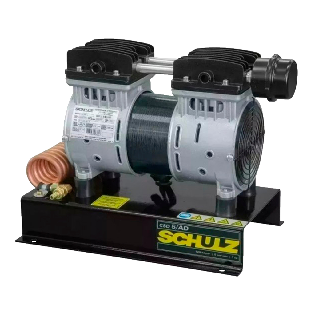 Compressor de ar Schulz Isento de Óleo CSD 5 AD 1HP 220V