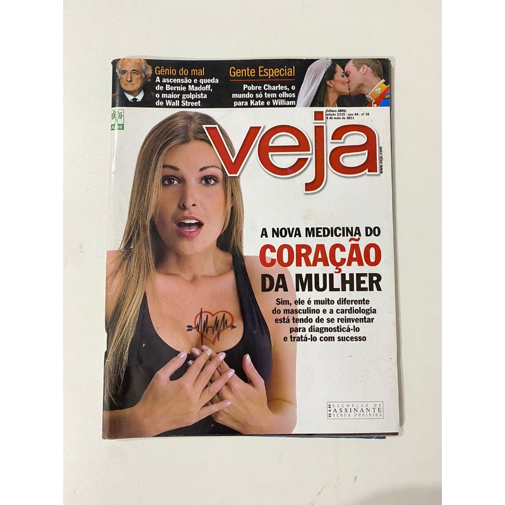 Revista Veja 2215 Kate Willian Bernie Madoff Elizabeth 10159