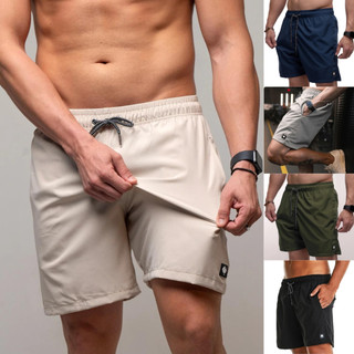 Short Masculino Bermuda Microfibra Tactel Elastano Academia Treino Praia Proteção Solar Premium