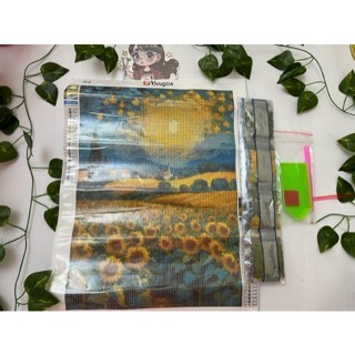 Pintura de diamante Van Gogh Girassol  5D em Oferta na Shopee