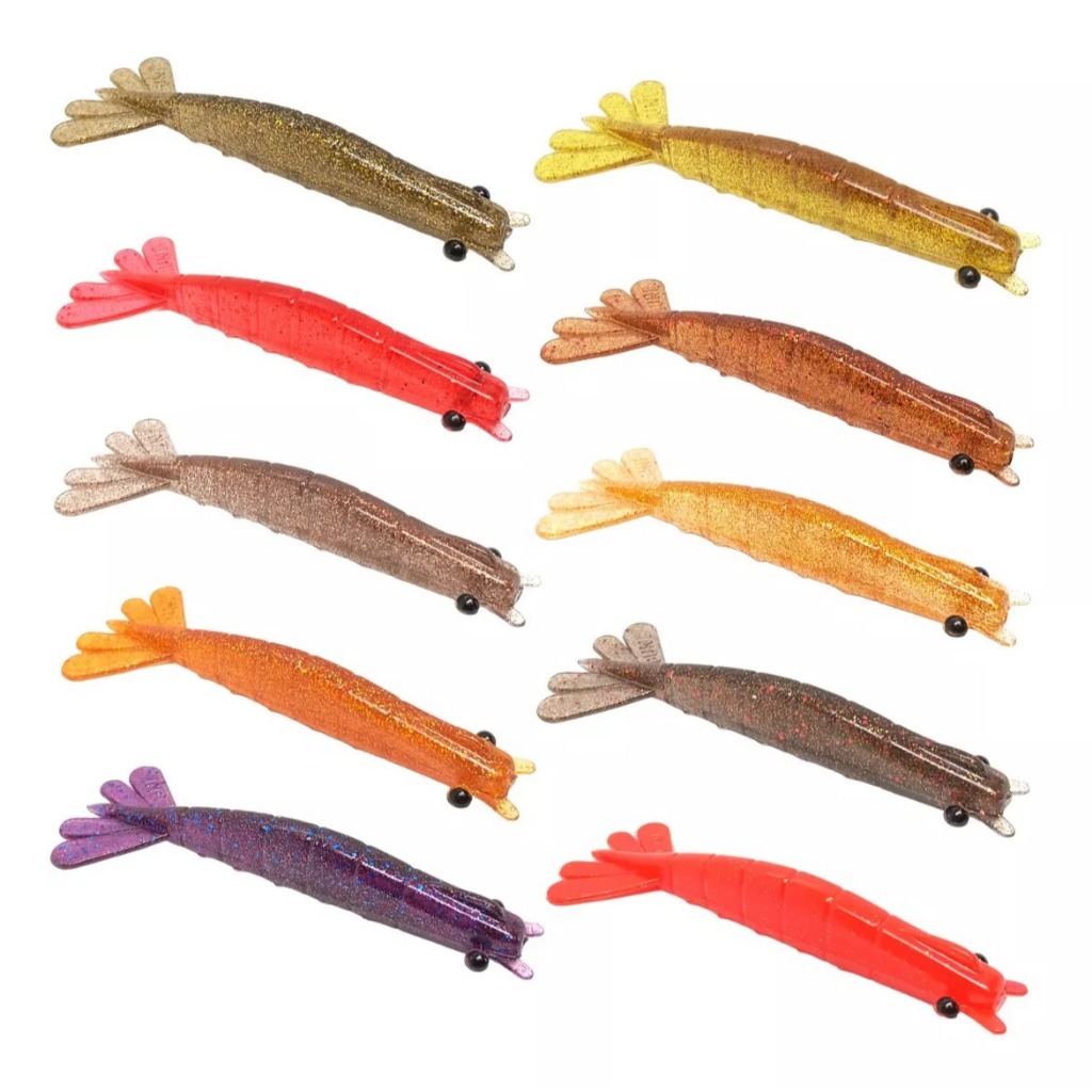 Isca Camarão Artificial P/ Robalão Garoupa - 14cm