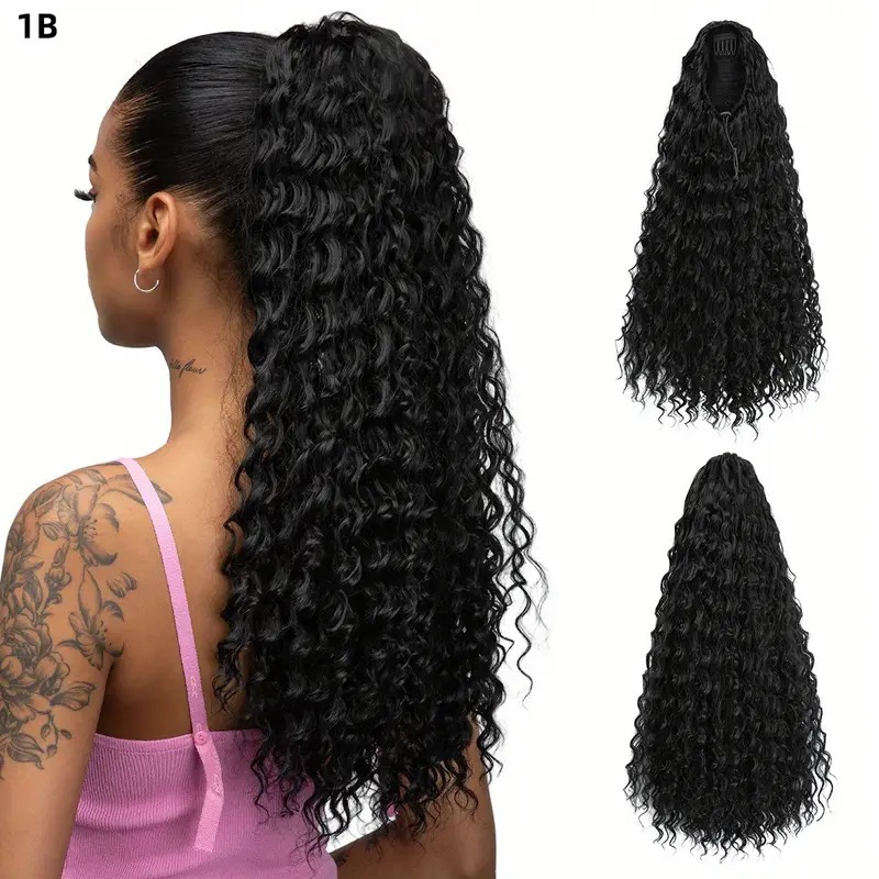 Aplique Rabo de Cavalo 70cm Bio Fibra Fashion Classic Eva Aspecto Humano Com Grampos Fixacao em Oferta na Shopee