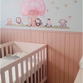 Kit Papel de Parede Autocolante Cerca Infantil Kids Meia Parede Cerquinha em Oferta na Shopee