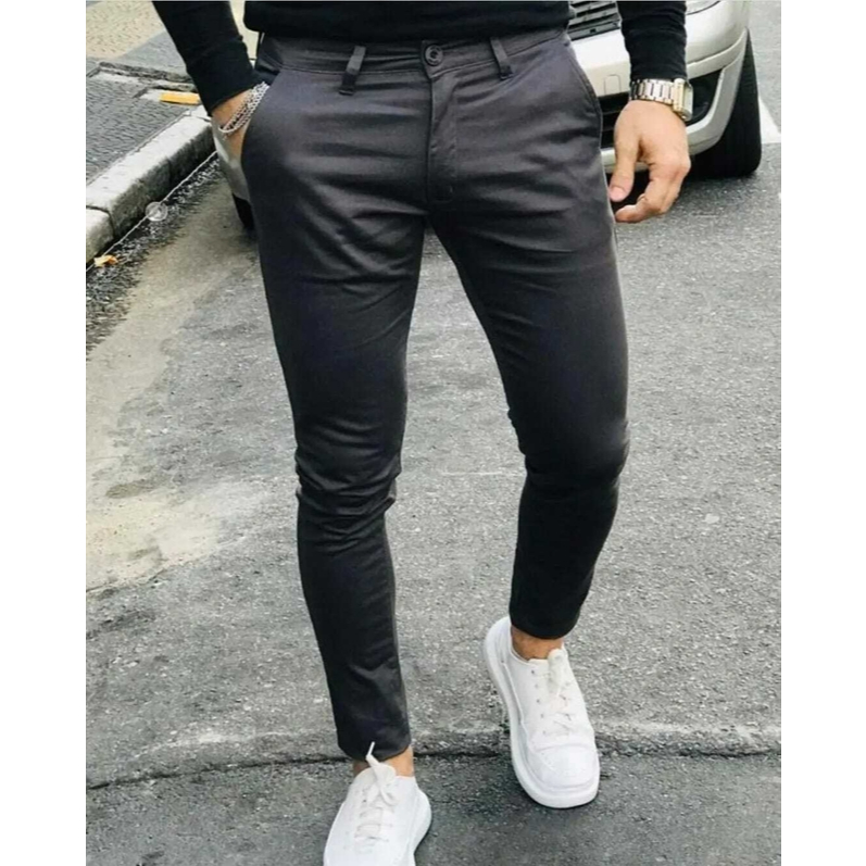 Calça SARJA Masculina Alfaiataria Sport Fino Slim Social em Oferta na Shopee