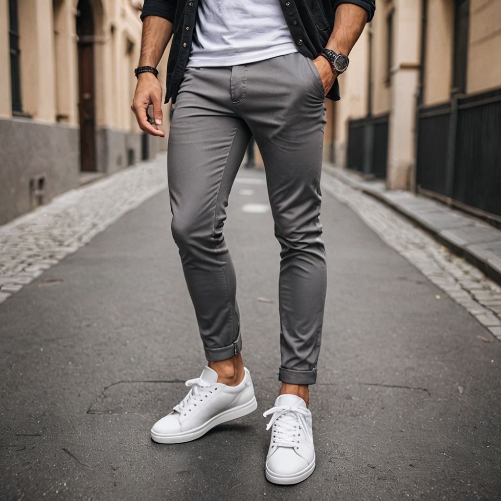 Calça SARJA Masculina  Alfaiataria Sport Fino Skinny Social Slim