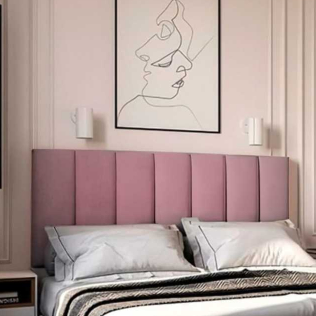 Cabeceira Cama Estofada Modular Adesiva Módulo Auto Adesivo 40x20 em Oferta na Shopee