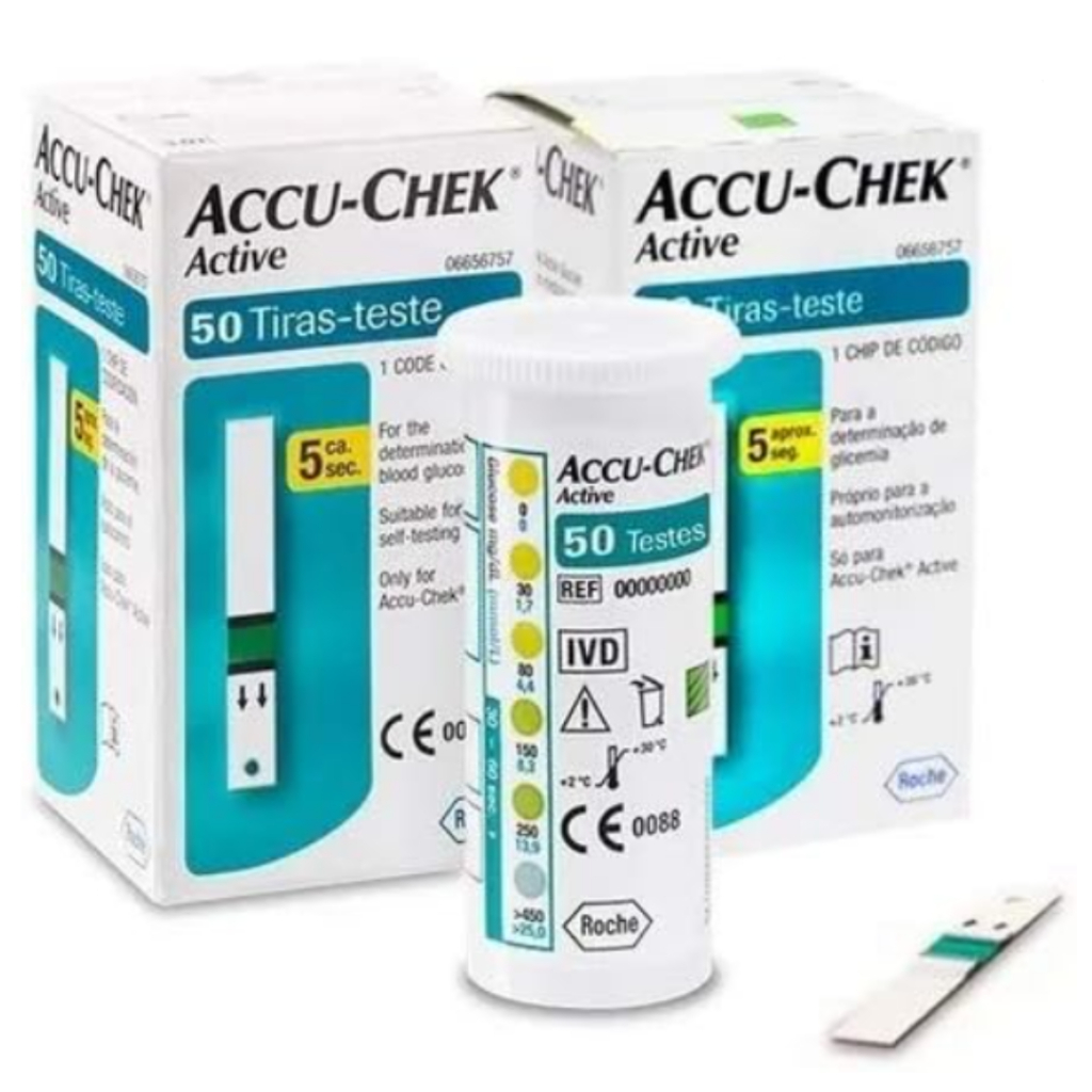 KIT 2x50 ACCU CHEK ACTIVE (100 TIRAS)
