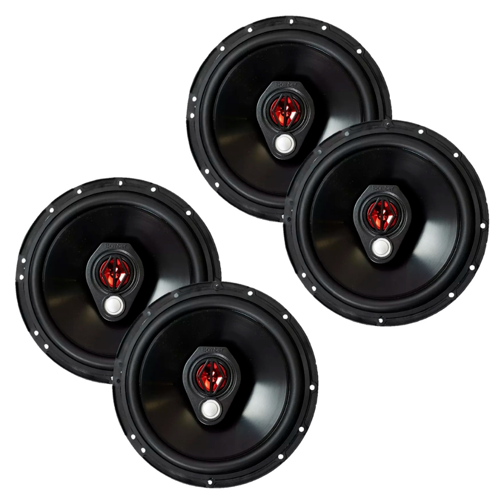 Kit Bomber Triaxial 4 Alto Falante 6 Pol 200w Rms 4 Ohms em Oferta na Shopee