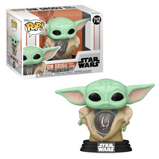 FUNKO POP STAR WARS THE MANDALORIAN - DIN GROGU WITH ARMOR 712 NOVO ORIGINAL em Oferta na Shopee