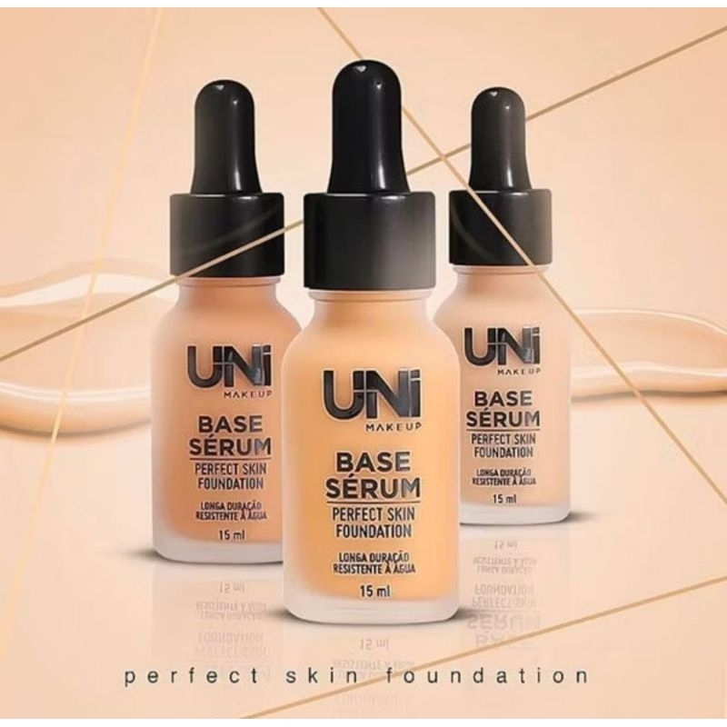 Base Líquida Perfect SKIN Foundation Unimakeup 15ml em Oferta na Shopee
