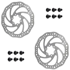 Par Disco Rotor De 160mm Para Freio A Disco GTS Com 6 Parafusos Para Bicicleta Aro 26 - 29