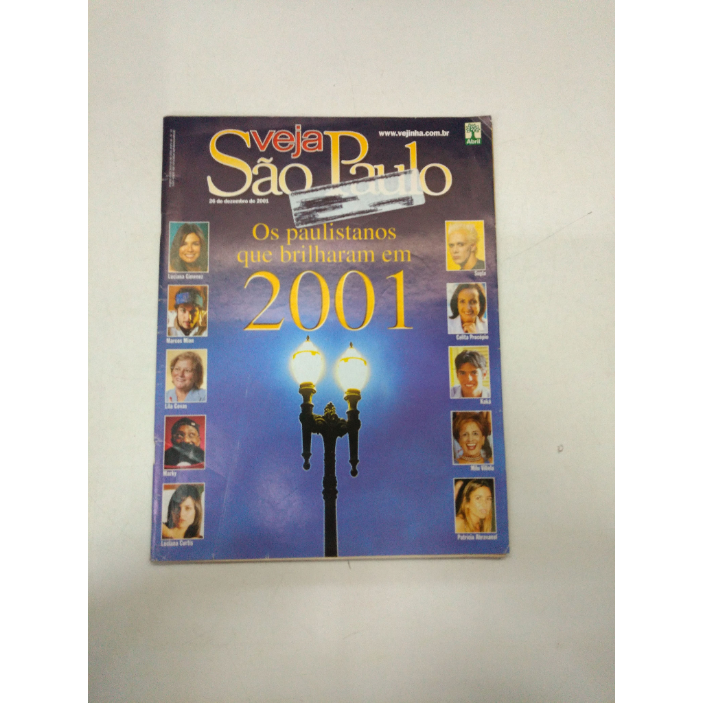 Revista Veja 51 Paulistano 2001 Supla Kaká Abravanel 9547