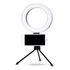 Ring Light Led Mesa Iluminador Pequena Tripé 6 Polegada Estrutura Preto Luz Branco-quente 110V/220V