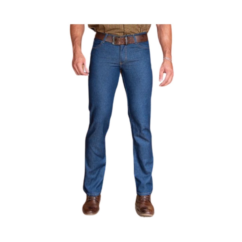 Calça Jeans Tradicional Algodão Trabalho Serviço Básica Ref: 918