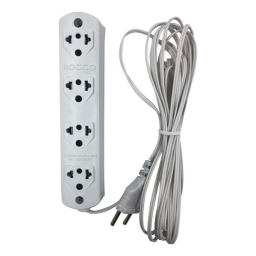 Extensao Eletrica 5 Metros De Fio Bivolt Padrão Universal 4 Tomadas Aparelhos Simples em Oferta na Shopee