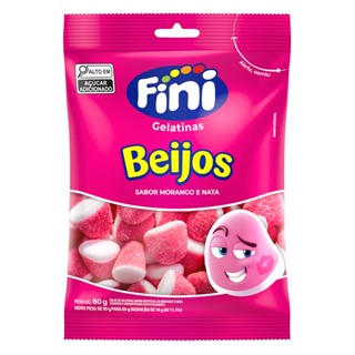 Beijos de Morango 80g - Fini em Oferta na Shopee