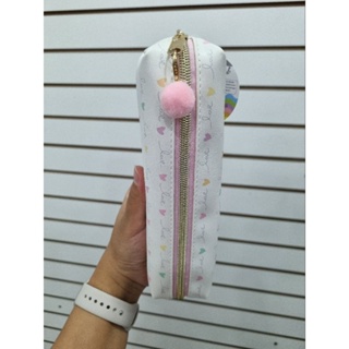 Estojo Escolar S2 Love Com Pompom  Brw / Papelaria / Material Escolar em Oferta na Shopee