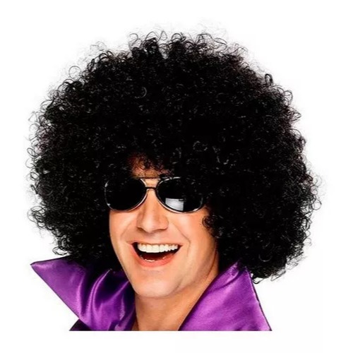 Peruca Black Power Preta Festa Fantasia Cosplay