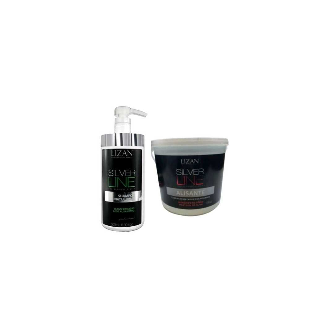 KIT LIZAN SHAMPOO NEUTRALIZANTE  ALISANTE SILVER LINE 1900