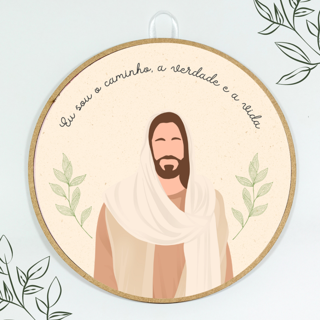 Quadro Bastidor Enfeite Decoração Jesus