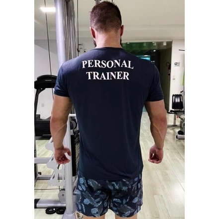 Camiseta Personal Trainer  furadinha academia esporte professor instrutor dry fit