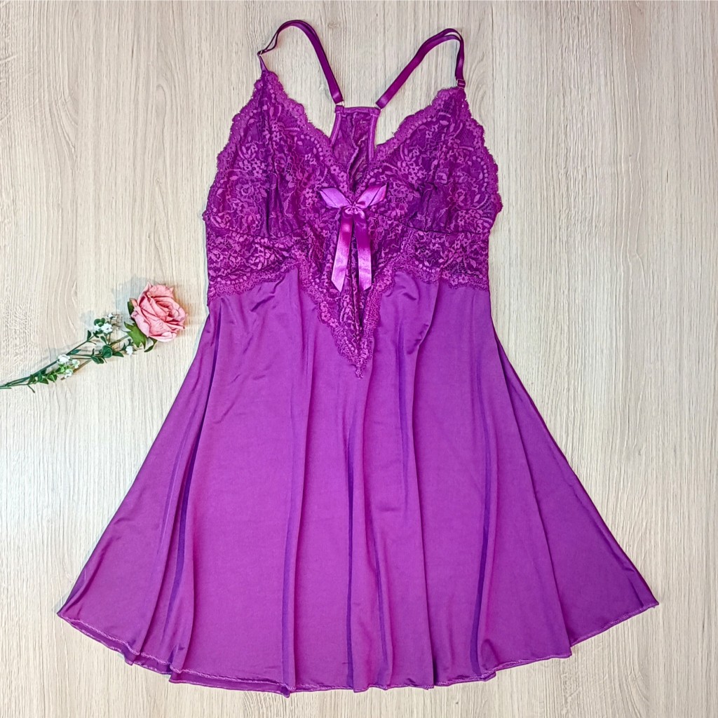 Camisola Plus Size Com Detalhe Em Renda Ref.240 Sem Bojo Tamanho Especial em Oferta na Shopee