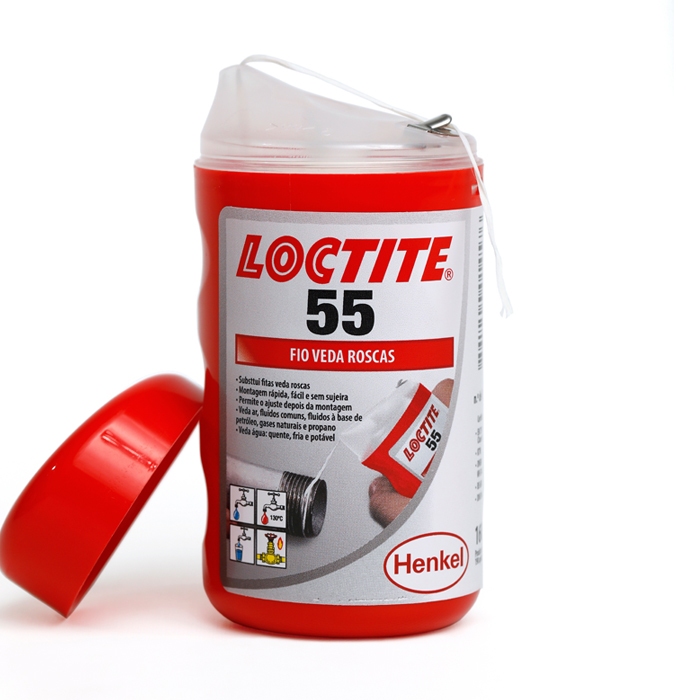Fio Veda Rosca Loctite 55 com 160 Metros Rápido Trava e Sela Tubos Roscas em Oferta na Shopee