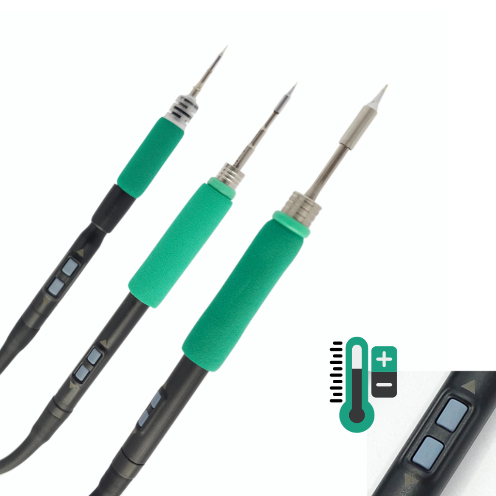 Cabo Punho Para Estação De Solda C210 C245 C115 Reposição Com Botão Controle Temperatura em Oferta na Shopee