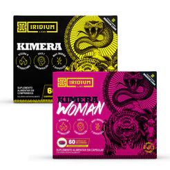 Kit Kimera Thermo 60 comps e Kimera Woman 60 comps - Termogênico Iridium Labs
