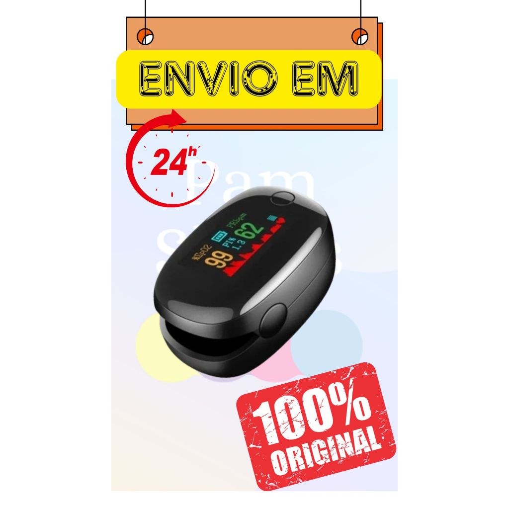 Oximetro Medidor de Saturação PRETO de Pulso Digital  Oxigênio no Sangue em Oferta na Shopee