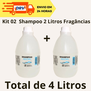 Kit 02 Shampoo Agata 2 Litros total 4 litros  Fragâncias - Galão 04 litros em Oferta na Shopee